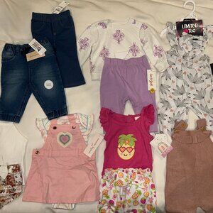 NWT Baby Girl Clothing Bundle - 3-6 Months